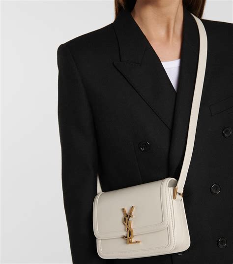 ysl solferino small beige|SAINT LAURENT Solferino small leather shoulder bag .